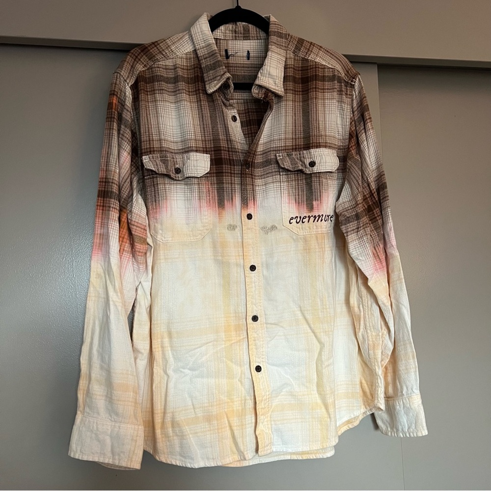 Evermore Ombre Plaid Button-Up Shirt